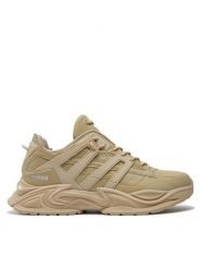 Guess Sneakersy Belluno Low FMTBEL ELE12 Beżowy. Brązowe buty sportowe casual Guess, z aplikacjami, ze skóry, bez zapięcia. Za 299.99 zł.
