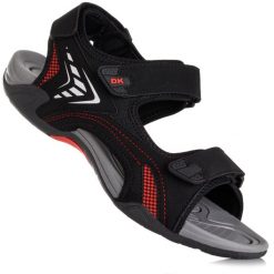 Sandały męskie sportowe DK CIKO. Czarne sandały DK, z materiału, bez zapięcia. Za 119.00 zł.