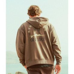 Bluza Oxbow Sandwaves Zip Pebble. Bluzy OXBOW, bez wzorów, bez kaptura. Za 317.25 zł.