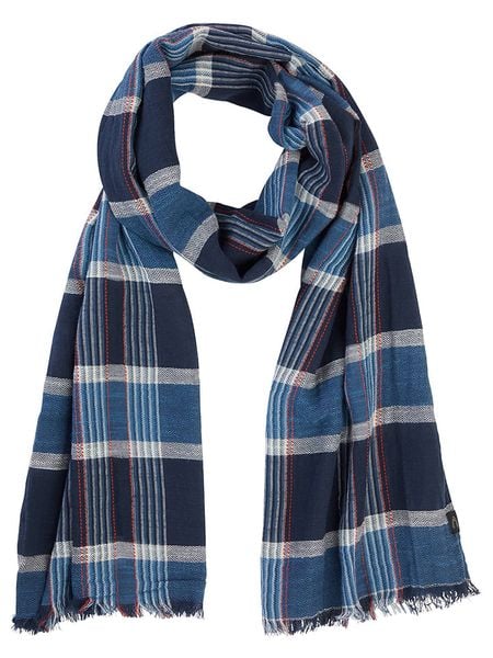 Camel Active Szal w kolorze niebiesko-czerwonym rozmiar: onesize. Niebieskie szaliki Camel Active, bez wzorów, z bawełny. Za 91.99 zł.
