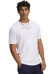 Under Armour Koszulka w kolorze białym rozmiar: L. Białe bezrękawniki Under Armour, l, bez wzorów, bez kołnierzyka, bez ramiączek. Za 88.43 zł.