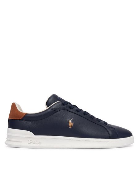 Polo Ralph Lauren Sneakersy Heritage Court II 809P07159002 Granatowy. Niebieskie buty sportowe casual Polo Ralph Lauren, bez wzorów, ze skóry, bez zapięcia. Za 396.99 zł.