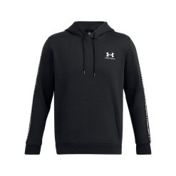 Bluza z kapturem z logo na paskach Under Armour Icon Fleece. Białe bluzy Under Armour, m, bez wzorów, z kapturem. Za 348.50 zł.
