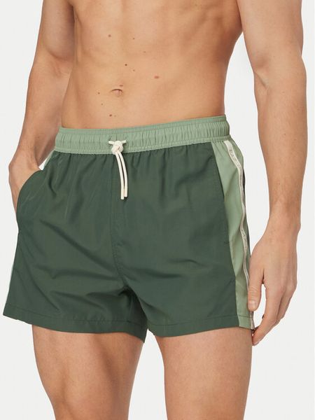 EA7 Emporio Armani Szorty kąpielowe 7M001679 AF21070 M7130 Zielony Regular Fit. Zielone kąpielówki EA7 Emporio Armani, m, bez wzorów, z syntetyku. Za 238.99 zł.