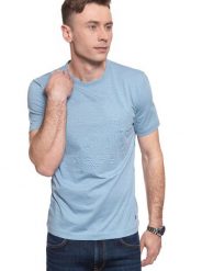 MĘSKI T-SHIRT MUSTANG ALEX C EMBOSS 1008957 5124. T-shirty Mustang, m, bez wzorów, bez kołnierzyka, bez ramiączek. W wyprzedaży za 29.99 zł.