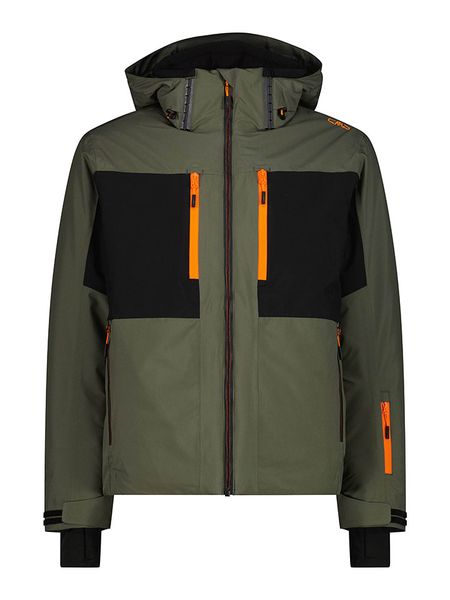 CMP Kurtka narciarska w kolorze oliwkowo-czarnym rozmiar: 50. Brązowe kurtki narciarskie i snowboardowe CMP, bez wzorów, narciarskie. Za 400.65 zł.