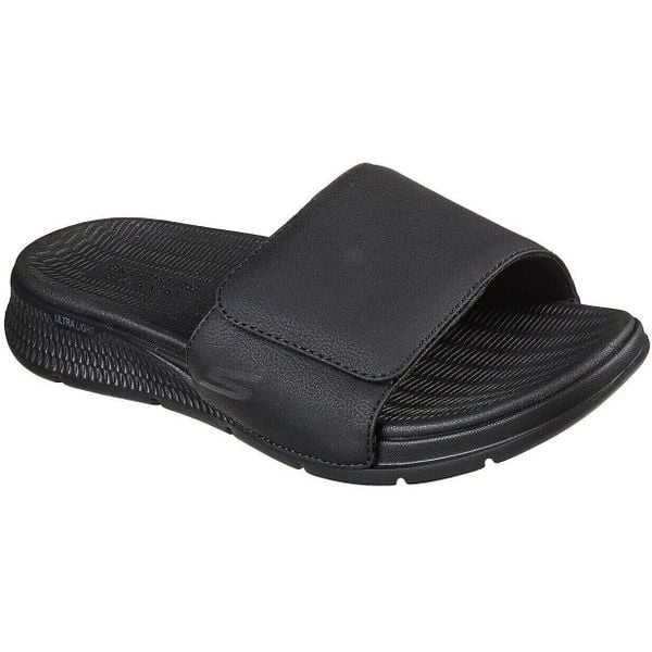 Klapki męskie Skechers GO Consistent 229033BBK. Czarne klapki Skechers, z materiału. Za 290.00 zł.