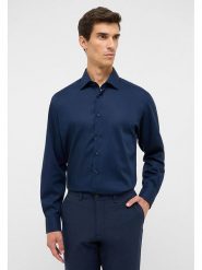 Eterna Koszula - Modern fit - w kolorze granatowym rozmiar: 44. Niebieskie koszule Eterna, bez wzorów, z bawełny, bez kołnierzyka, bez ramiączek. Za 113.99 zł.