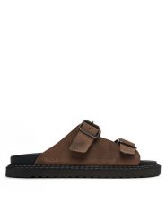 Boss Klapki Cliff Sand Sd 50516784 Brązowy. Brązowe klapki Boss, ze skóry. Za 1,149.00 zł.