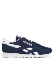 Reebok Sneakersy CLASSIC NYLON 100009276 Granatowy. Niebieskie buty sportowe casual Reebok, bez wzorów, z nylonu, bez zapięcia. Za 279.99 zł.