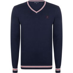 Sweter w kolorze granatowym. Niebieskie swetry nierozpinane Giorgio Di Mare, m, bez wzorów, z bawełny, bez kołnierzyka, bez ramiączek. W wyprzedaży za 139.95 zł.