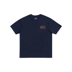 Koszulka sportowa męska RVCA Balance Now. Niebieskie t-shirty sportowe RVCA, bez wzorów, z bawełny, bez ramiączek. W wyprzedaży za 85.00 zł.