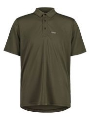Maloja Funkcyjna koszulka polo "PeytoM." w kolorze khaki rozmiar: S. Brązowe t-shirty sportowe Maloja, bez wzorów, z materiału, bez ramiączek, outdoorowe. Za 149.31 zł.