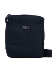 BOSS Saszetka 50568480 Granatowy. Niebieskie saszetki i nerki Boss, bez wzorów, z materiału. Za 449.99 zł.