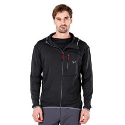 Męska Bluza z Kapturem z 100% Wełny Merino - Maestro/Woolona. Czarne bluzy z kapturem WOOLONA, m, bez wzorów, z wełny, z kapturem. W wyprzedaży za 540.00 zł.