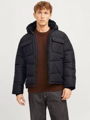 Jack & Jones Kurtka zimowa w kolorze czarnym rozmiar: M. Czarne kurtki Jack & Jones, na zimę, m, bez wzorów, bez kaptura. Za 185.76 zł.