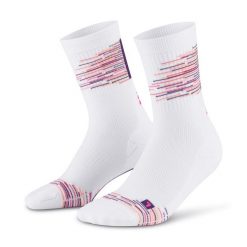 Krótkie skarpety kompresyjne Paris Vibes 80's męskie CEP. Białe odzież kompresyjna CEP, bez wzorów. Za 74.00 zł.