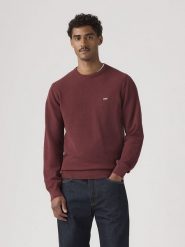Levi's Sweter w kolorze czerwonym rozmiar: S. Czerwone swetry nierozpinane Levi's®, s, bez wzorów, z bawełny, bez kołnierzyka, bez ramiączek. Za 134.45 zł.