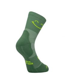 Skarpetki biegowe Sporcks Happy Mode. Zielone skarpety SPORCKS, bez wzorów, z nylonu. Za 155.00 zł.