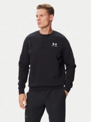 Under Armour Bluza Ua Essential 1374250 Czarny Loose Fit. Czarne bluzy Under Armour, m, bez wzorów, z bawełny, bez kaptura. Za 249.99 zł.
