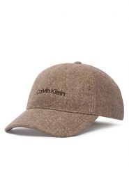 Calvin Klein Czapka z daszkiem Embroidered Titlecase Logo Felt LV04D5131G Brązowy. Brązowe czapki z daszkiem CALVIN KLEIN, bez wzorów, z poliesteru. Za 209.99 zł.