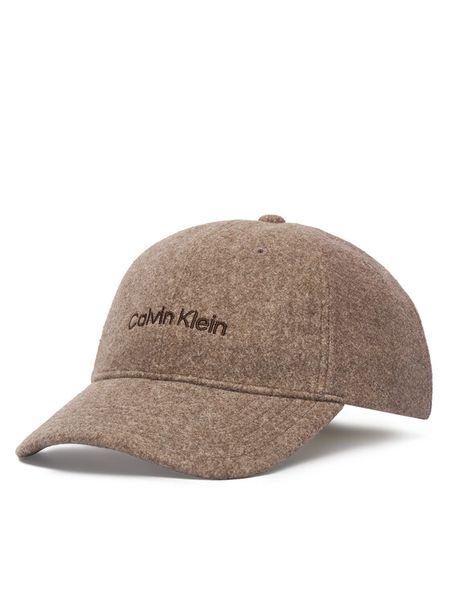 Calvin Klein Czapka z daszkiem Embroidered Titlecase Logo Felt LV04D5131G Brązowy. Brązowe czapki z daszkiem CALVIN KLEIN, bez wzorów, z poliesteru. Za 209.99 zł.