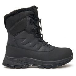 Śniegowce Icepeak. Czarne śniegowce Icepeak, bez zapięcia. Za 599.99 zł.