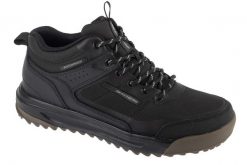 Buty trekkingowe męskie, Urban Street Hiker. Czarne trekkingi Skechers, bez wzorów, z materiału, bez zapięcia. Za 359.99 zł.