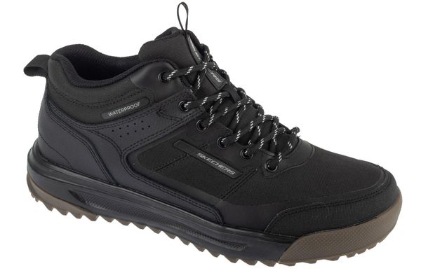 Buty trekkingowe męskie, Urban Street Hiker. Czarne trekkingi Skechers, bez wzorów, z materiału, bez zapięcia. Za 359.99 zł.