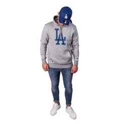 Bluza z kapturem Los Angeles Dodgers. Niebieskie bluzy z kapturem New Era, m, bez wzorów, z kapturem. W wyprzedaży za 255.10 zł.