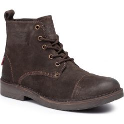 Kozaki LEVI'S - 228755-709-29 Dark Brown. Brązowe kozaki Levi's®, bez wzorów, z materiału, bez obcasa, bez zapięcia. Za 449.00 zł.