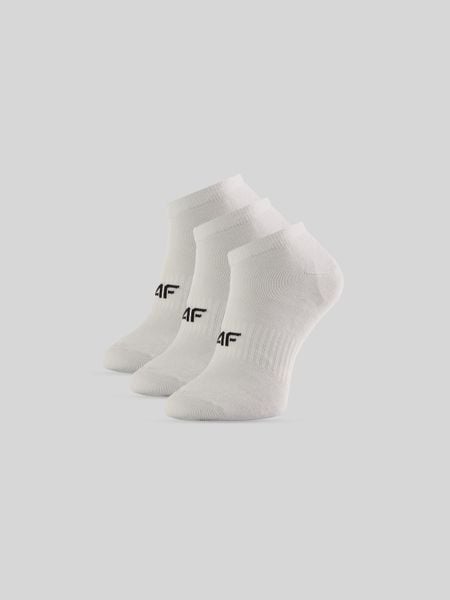 4F Skarpetki krótkie (3-pack) męskie - białe 39-42. Białe skarpety 4F, bez wzorów, z bawełny. Za 49.99 zł.