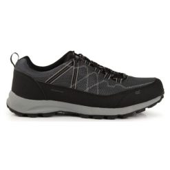 Buty trekkingowe męskie Regatta Samaris Lite Low II wodoodporne. Szare buty trekkingowe Regatta, bez wzorów, bez zapięcia. W wyprzedaży za 263.00 zł.