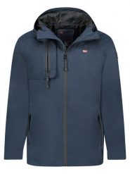 Geographical Norway Kurtka przejściowa "Bunto" w kolorze granatowym rozmiar: 3XL. Niebieskie kurtki Geographical Norway, xl, bez wzorów, bez kaptura. Za 180.06 zł.