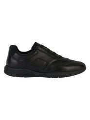 Geox Skórzane sneakersy "Spherica EC2" w kolorze czarnym rozmiar: 42. Czarne buty sportowe casual Geox, bez wzorów, bez zapięcia. Za 261.67 zł.