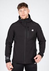 Foster Softshell Kurtka - Czarny. Czarne kurtki GORILLA WEAR, m, bez wzorów, z elastanu, bez kaptura. Za 356.00 zł.