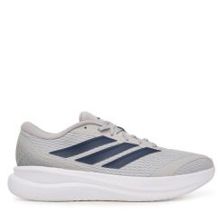 Buty do biegania adidas. Szare buty do biegania Adidas, bez wzorów, bez zapięcia, do biegania. Za 259.99 zł.