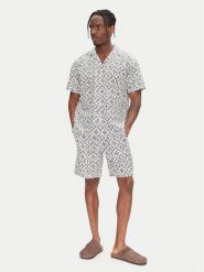 Jack&Jones Komplet koszula i szorty materiałowe Seersucker 12284648 Szary Relaxed Fit. Szare koszule Jack&Jones, m, bez wzorów, z bawełny, bez kołnierzyka, bez ramiączek. Za 209.99 zł.