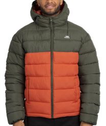 Trespass Oskar - męska kurtka pikowana z kapturem Ivy. Brązowe kurtki Trespass, m, bez wzorów, z materiału, z kapturem. Za 274.99 zł.