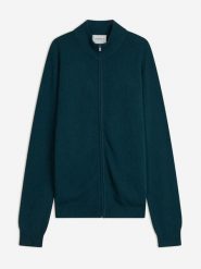 Perfect Cashmere Kaszmirowy kardigan "Jules" w kolorze turkusowym rozmiar: M. Niebieskie swetry rozpinane Perfect Cashmere, m, bez wzorów, z kaszmiru, bez kołnierzyka, bez ramiączek. Za 479.76 zł.