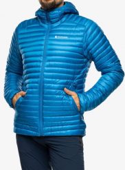 Kurtka puchowa męska Montane Anti-Freeze Lite Hoodie. Niebieskie kurtki Montane, l, bez wzorów, z puchu, bez kaptura. Za 697.39 zł.