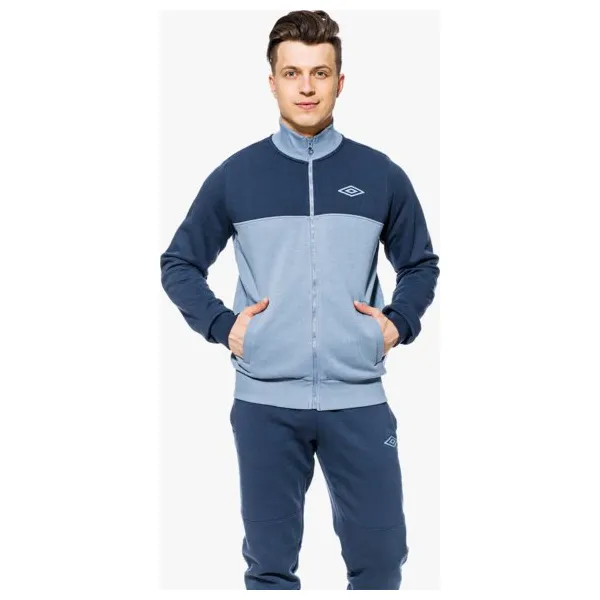 Umbro Bluza Fleece Zip Through , granatowy, rozmiar M. Niebieskie bluzy bez kaptura Umbro, m, bez wzorów, z bawełny, bez kaptura. W wyprzedaży za 99.99 zł.