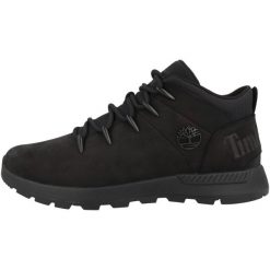 Buty do chodzenia męskie Timberland Euro Sprint Trekker. Czarne buty trekkingowe Timberland, bez wzorów, z materiału, bez zapięcia. Za 610.35 zł.