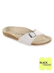 Birkenstock Klapki "Madrid" w kolorze białym rozmiar: 43. Białe klapki Birkenstock. Za 220.45 zł.