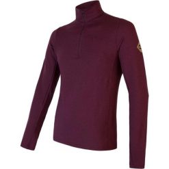 Męska koszulka Baselayer Merino Extreme z długim rękawem i zamkiem błyskawicznym. Czerwone bluzki z długim rękawem Sensor, m, bez wzorów, z dzianiny, bez kołnierzyka, bez ramiączek. Za 389.95 zł.