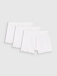 4F Bielizna bokserki (3-pack) męskie - białe M. Biała bokserki 4F, m, bez wzorów, z bawełny. Za 99.99 zł.