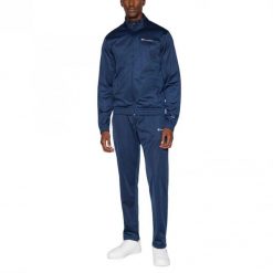Dres męski do treningu Champion Tracksuit granatowy. Niebieskie komplety dresowe Champion, m, bez wzorów, z dresówki, bez ramiączek. Za 279.00 zł.