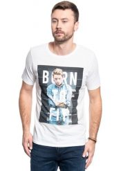 LEE T SHIRT PHOTO TEE WHITE CANVAS L60QEPRR, XXL. Białe t-shirty Lee, l, bez wzorów, bez kołnierzyka, bez ramiączek. Za 69.99 zł.