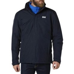 Kurtka przeciwdeszczowa męska Helly Hansen DUBLINER INSULATED. Niebieskie kurtki Helly Hansen, m, bez wzorów, z syntetyku, bez kaptura. Za 993.00 zł.