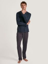 Calida Piżama w kolorze granatowym rozmiar: M. Niebieskie piżamy Calida, m, bez wzorów, z bawełny, bez ramiączek. Za 284.82 zł.